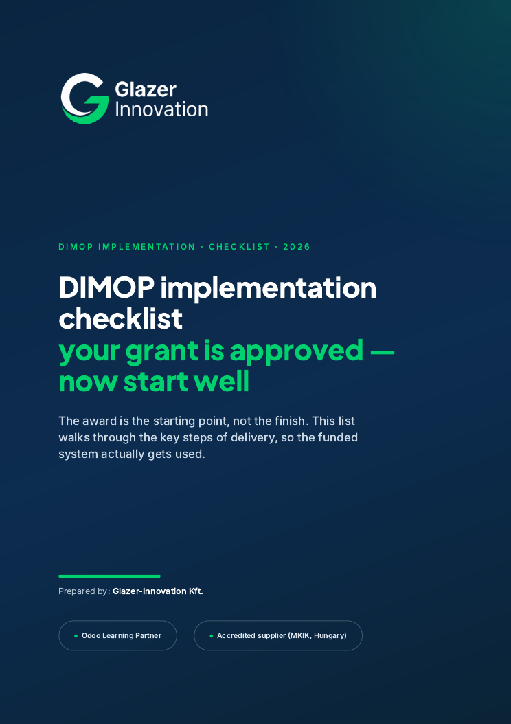 DIMOP implementation checklist — 6 steps for companies in Hungary