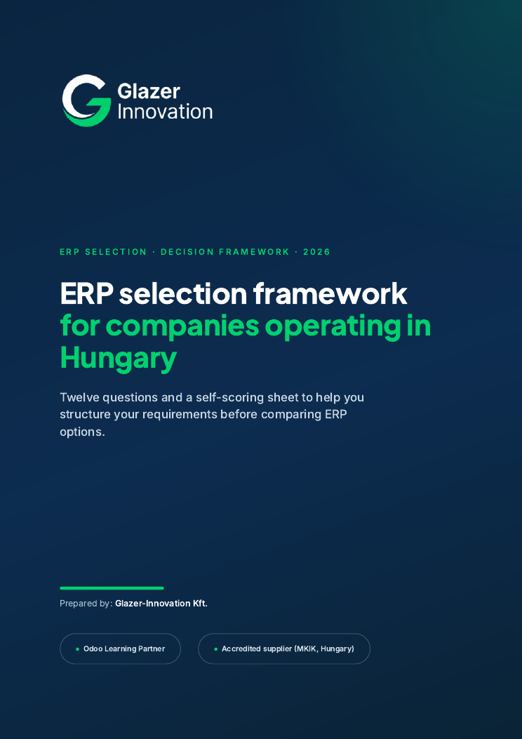 ERP selection framework — 12 questions for companies in Hungary
